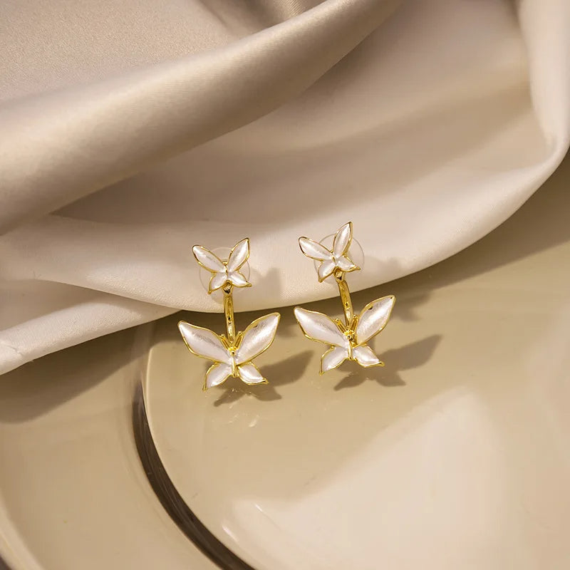 ANNAYA Double Butterfly Earrings