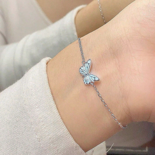 ANNAYA Glow-in-the-Dark Butterfly Bracelet